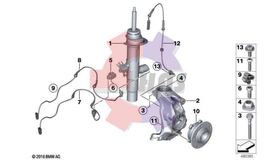 BMW F20 F22 F30 F32 GENUINE FRONT DAMPTRONIC SHOCK ABSORBER ELECTRIC ADAPTIVE ABSORBERS