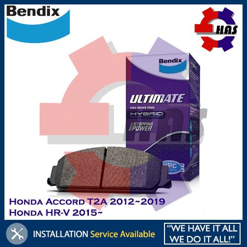 BENDIX ULTIMATE FRONT DISC BRAKE PAD HONDA ACCORD T2A HRV HRV