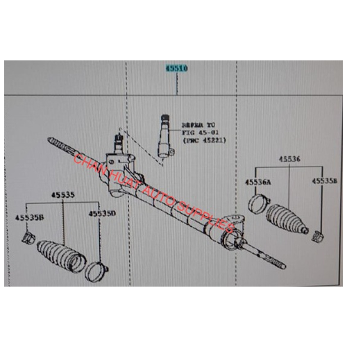 Toyota RAV4 ACA33 ACA36 Steering Rack (100 Toyota Genuine Parts) NO