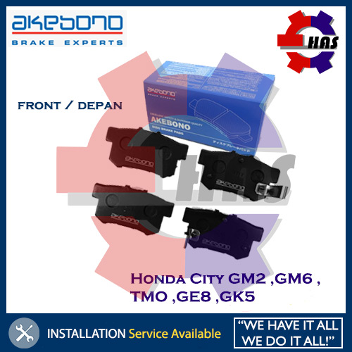 Honda City GM2 GM6 TMO Jazz GE8 GK5 Akebono Front Brake Pad