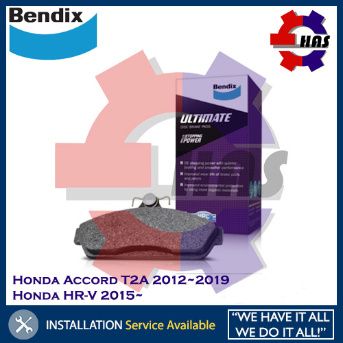 BENDIX ULTIMATE FRONT DISC BRAKE PAD HONDA ACCORD T2A HRV HRV