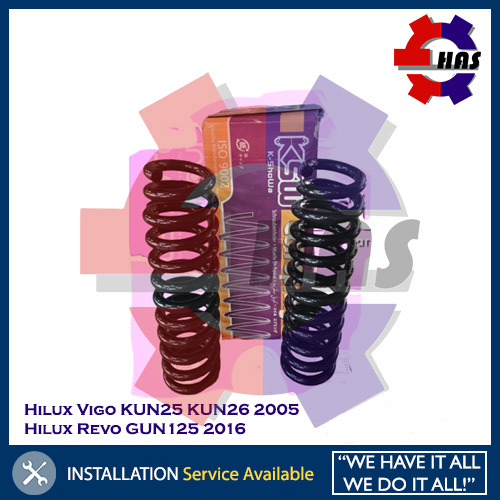 Toyota Hilux Vigo KUN25 KUN26 2005 Hilux Revo GUN125 2016 KSW Lift Up 2"inch Coil Spring
