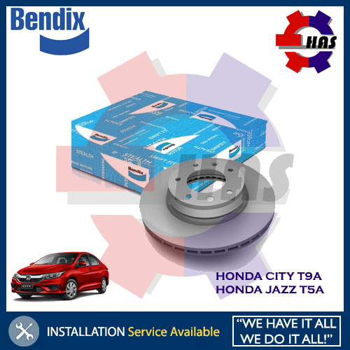 BENDIX FRONT BRAKE DISC ROTOR HONDA CITY T9A JAZZ T5A 20142019