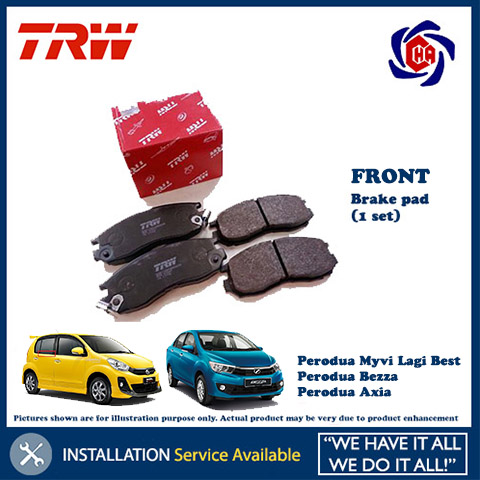 Axia brake pad Clearance