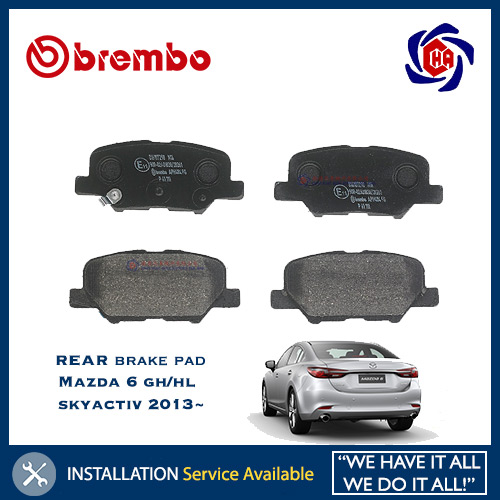 Mazda 6 rear brake pads clearance